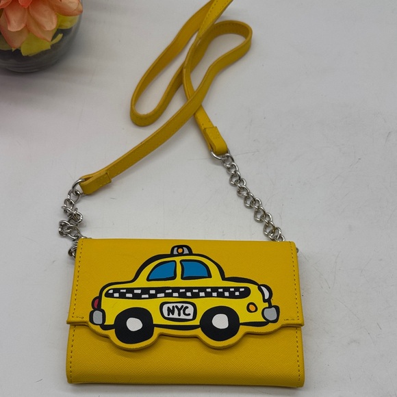 Marc Tetro Handbags - Marc Tetro Yellow Taxi Themed Kids Crossbody Bag MCB9344